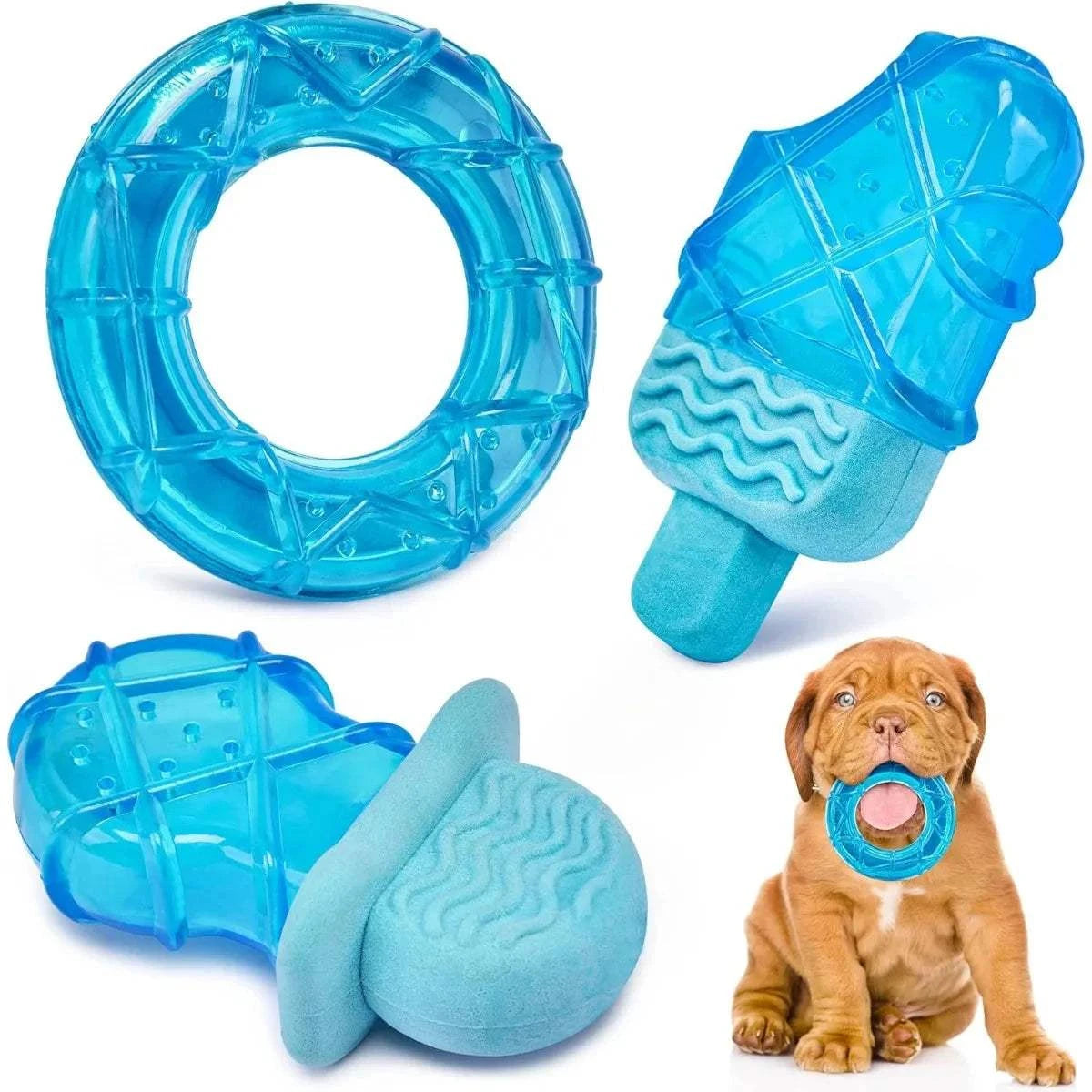 Fortunato Store LLC Dog Cooling Chew Toys 3pcs 3pcs Dog Cooling Chew Toys – Summer Relief Set