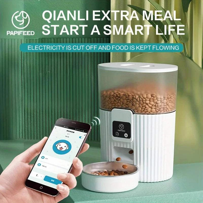 Fortunato Store LLC Smart WiFi Pet Feeder Pushbutton White / United States / 3L Smart WiFi Pet Feeder – LCD Display & App Control