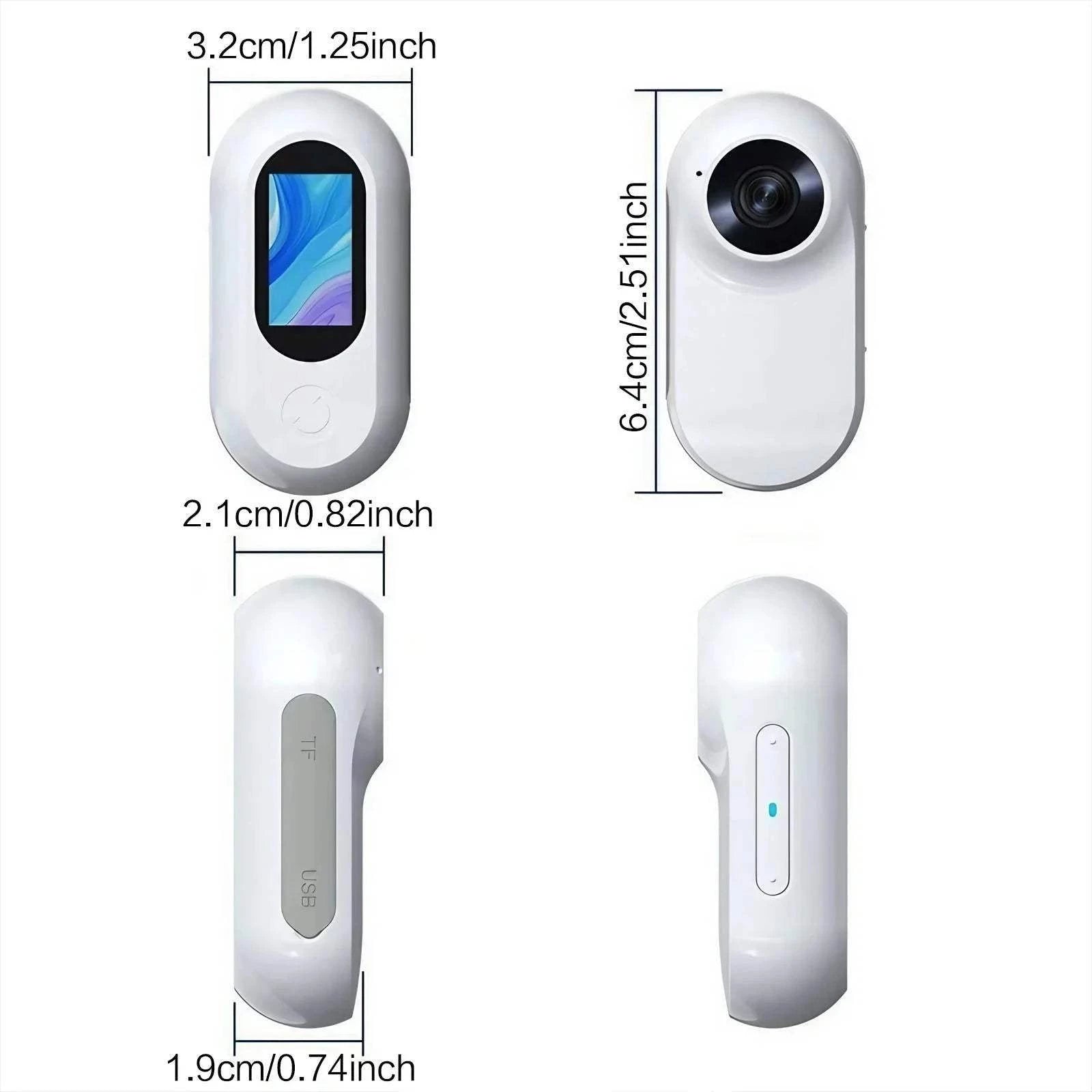 Fortunato Store Mini HD Pet Collar Camera 1080P Mini HD Pet Collar Camera