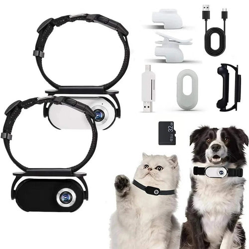 Fortunato Store Mini HD Pet Collar Camera 1080P Mini HD Pet Collar Camera