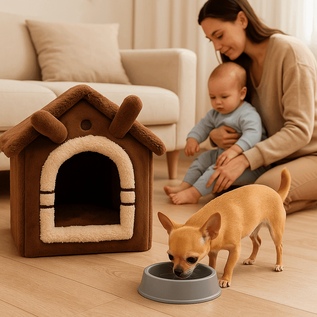 Fortunato Store Corduroy Dog Bed Corduroy Dog Bed – Washable Bed for All Sizes