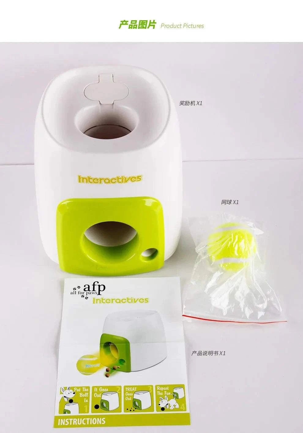 Fortunato Store Automatic Dog Ball Launcher Automatic Dog Ball Launcher – Fetch & Treat Trainer