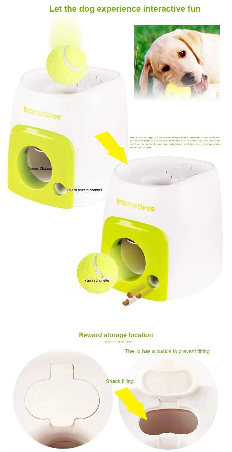 Fortunato Store Automatic Dog Ball Launcher Automatic Dog Ball Launcher – Fetch & Treat Trainer