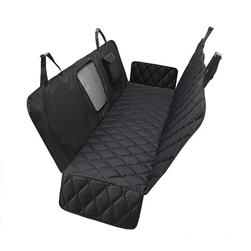 Fortunato Store Dog Car Seat Cover black Dog Car Seat Cover with Mesh Window & Footwell Extender