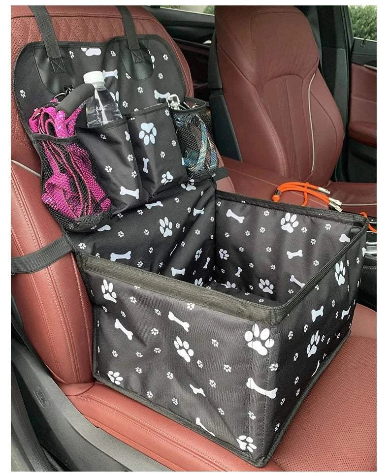Fortunato Store Foldable Pet Hammock Dog Car Seat with Storage – Foldable Pet Hammock