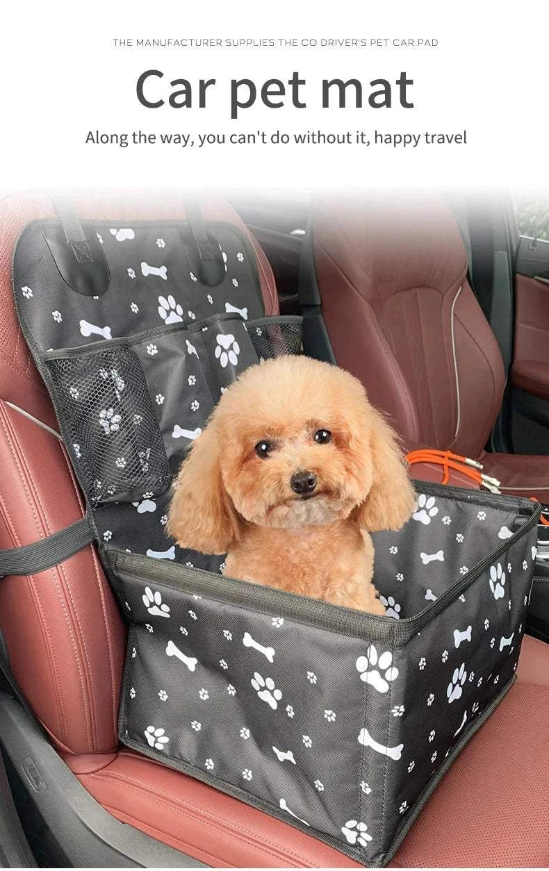 Fortunato Store Foldable Pet Hammock Dog Car Seat with Storage – Foldable Pet Hammock