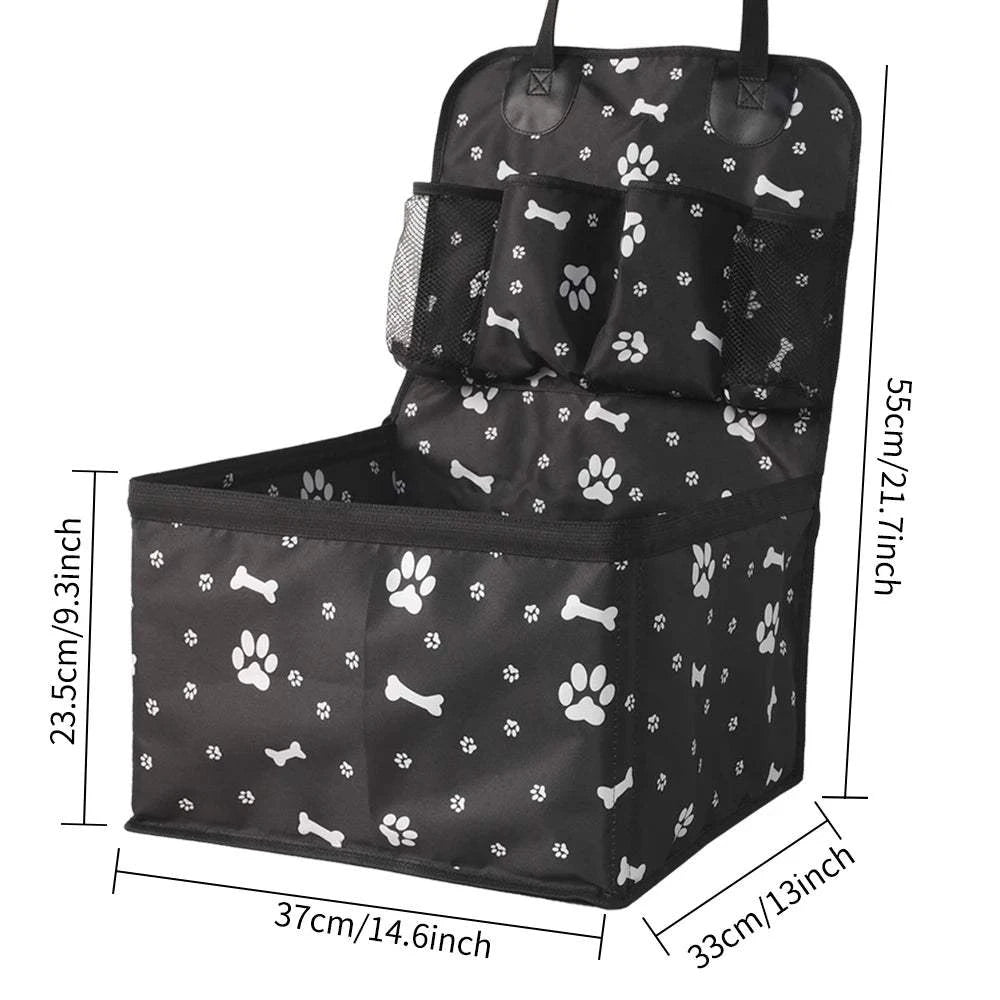 Fortunato Store Foldable Pet Hammock Dog Car Seat with Storage – Foldable Pet Hammock