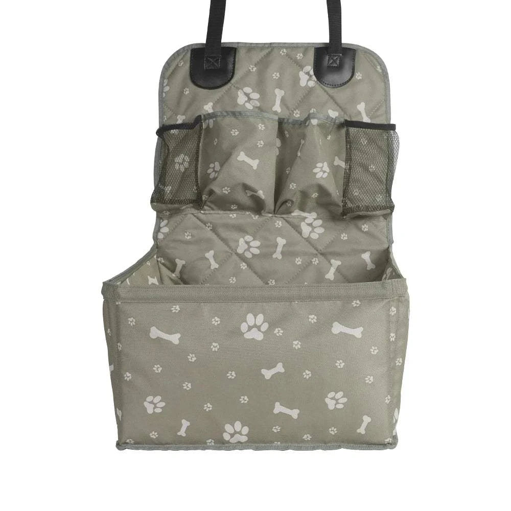 Fortunato Store Foldable Pet Hammock GRAY Dog Car Seat with Storage – Foldable Pet Hammock