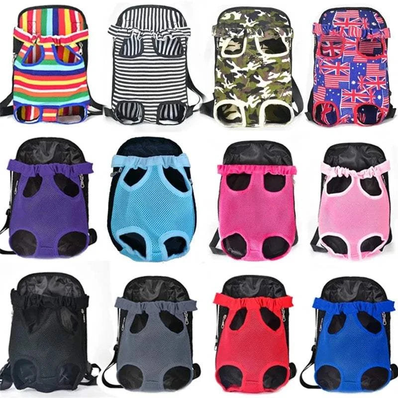 Fortunato Store Dog Carrier Backpack Foldable Dog Car Seat Hammock with Storage Pockets