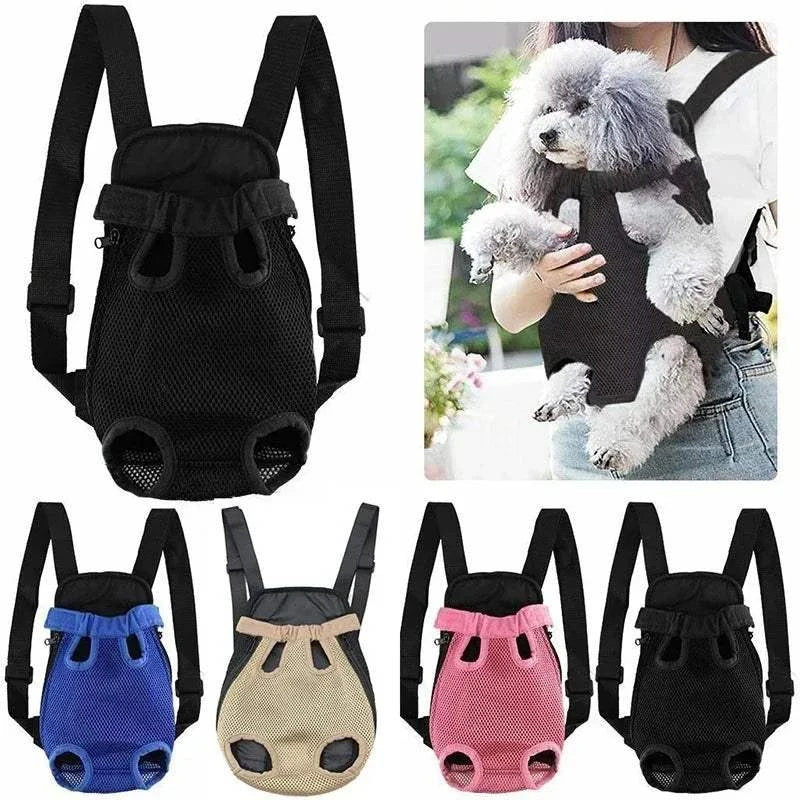 Fortunato Store Dog Carrier Backpack Foldable Dog Car Seat Hammock with Storage Pockets