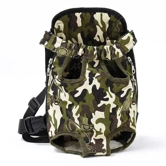 Fortunato Store Dog Carrier Backpack Camouflage / M Foldable Dog Car Seat Hammock with Storage Pockets
