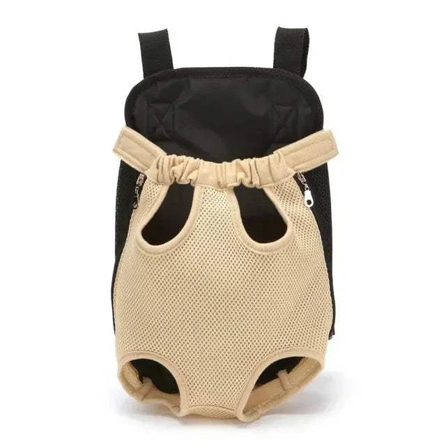 Fortunato Store Dog Carrier Backpack Khaki / M Foldable Dog Car Seat Hammock with Storage Pockets