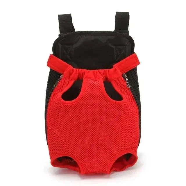 Fortunato Store Dog Carrier Backpack Red / XL Foldable Dog Car Seat Hammock with Storage Pockets