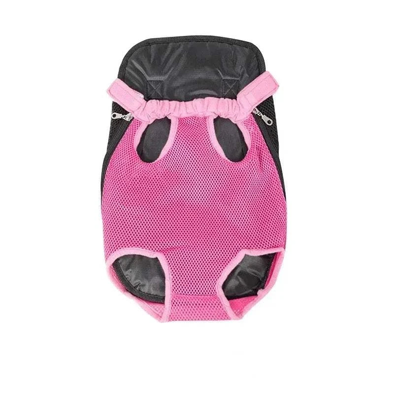 Fortunato Store Dog Carrier Backpack Rose Red / XL Foldable Dog Car Seat Hammock with Storage Pockets