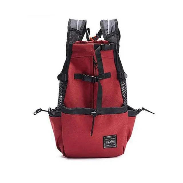 Fortunato Store Dog Carrier Backpack Red / S(1-4kgs) Dog Carrier Backpack – Breathable Hiking Travel Bag