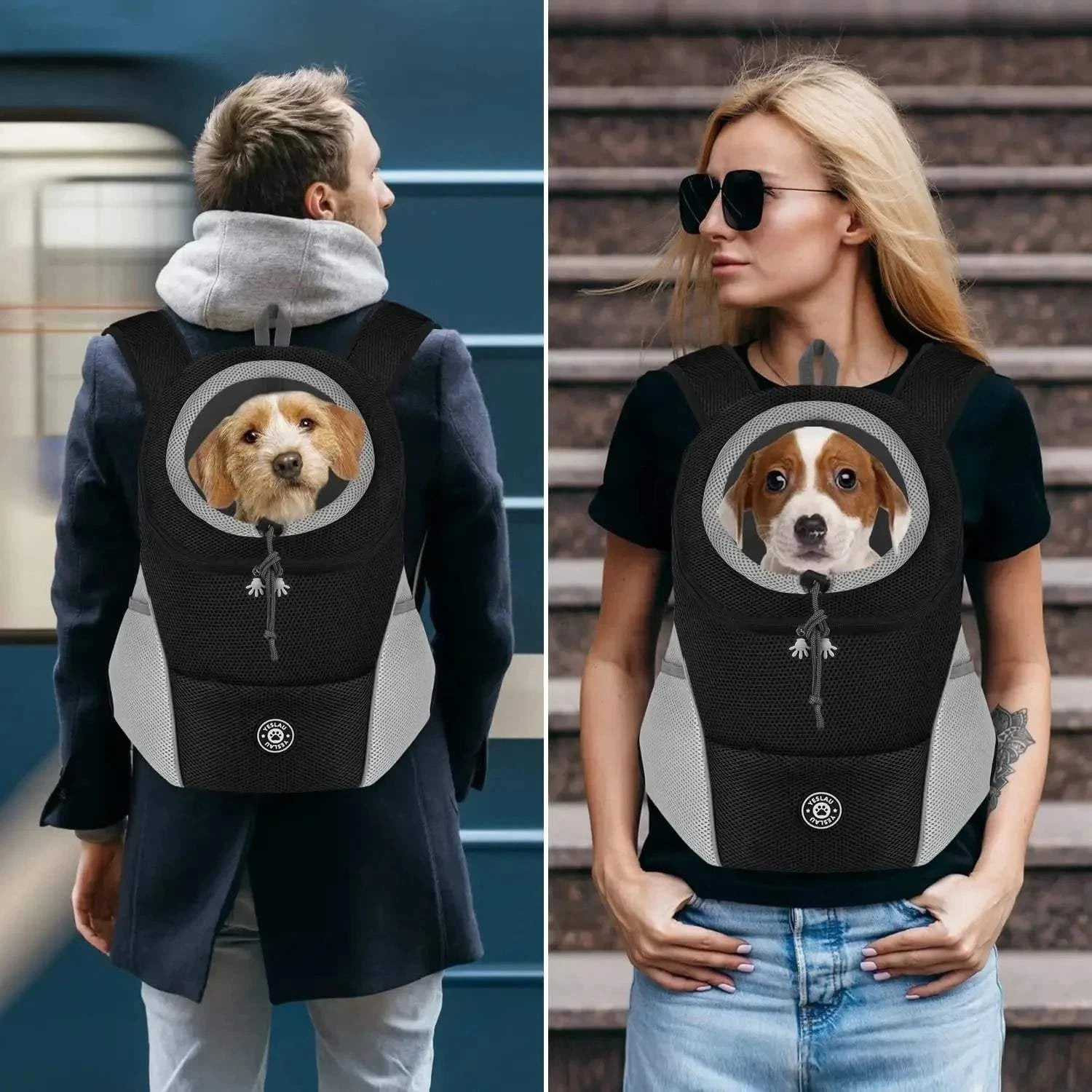 Fortunato Store Dog Carrier Backpack Dog Carrier Backpack – Front Pet Travel Bag