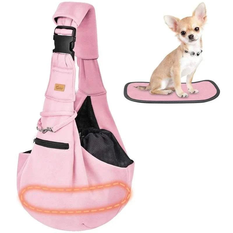 Fortunato Store Dog Sling Carrier Dog Carrier Sling Bag – Hands-Free Travel Tote