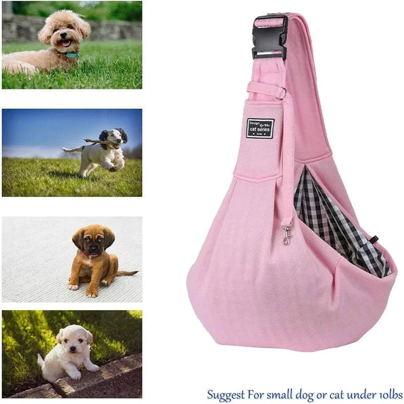 Fortunato Store Dog Sling Carrier Dog Carrier Sling Bag – Hands-Free Travel Tote