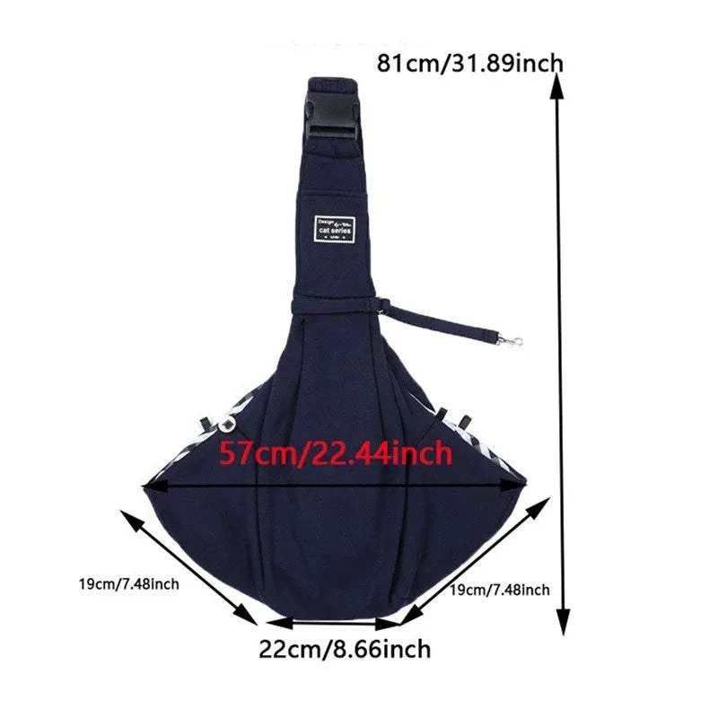 Fortunato Store Dog Sling Carrier Dog Carrier Sling Bag – Hands-Free Travel Tote