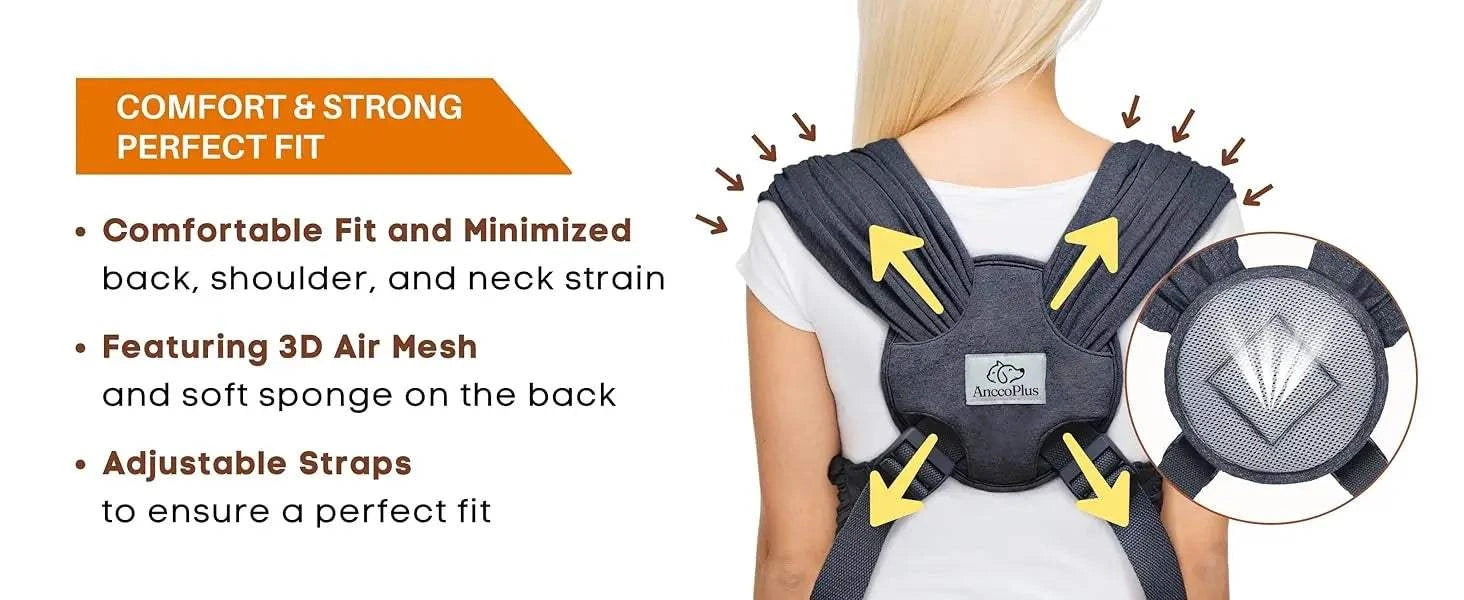 Fortunato Store Dog Sling Carrier Front Dog Sling Carrier – Hands-Free Travel for Small Pets