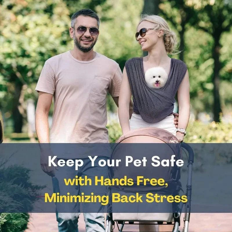 Fortunato Store Dog Sling Carrier Front Dog Sling Carrier – Hands-Free Travel for Small Pets