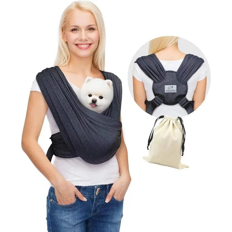 Fortunato Store Dog Sling Carrier Front Dog Sling Carrier – Hands-Free Travel for Small Pets