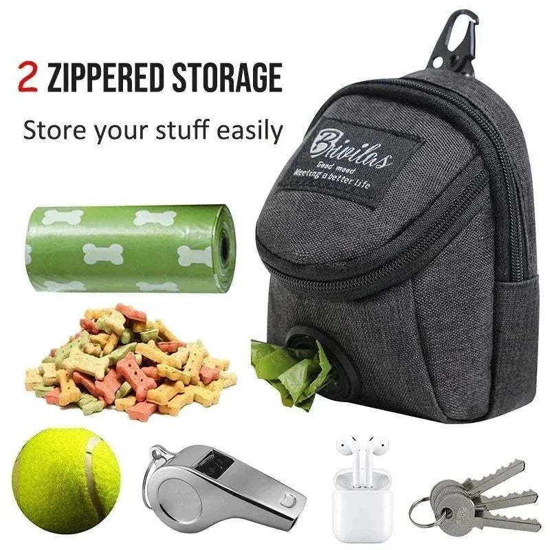 Fortunato Store Dog Treat Training Bag Dog Training Treat Pouch – Waste Bag Holder & Clip-On