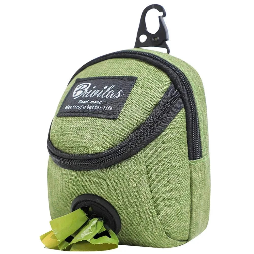 Fortunato Store Dog Treat Training Bag green / CHINA Dog Training Treat Pouch – Waste Bag Holder & Clip-On