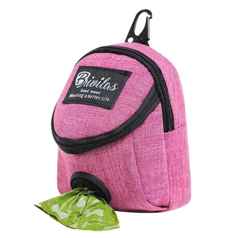 Fortunato Store Dog Treat Training Bag Pink / CHINA Dog Training Treat Pouch – Waste Bag Holder & Clip-On