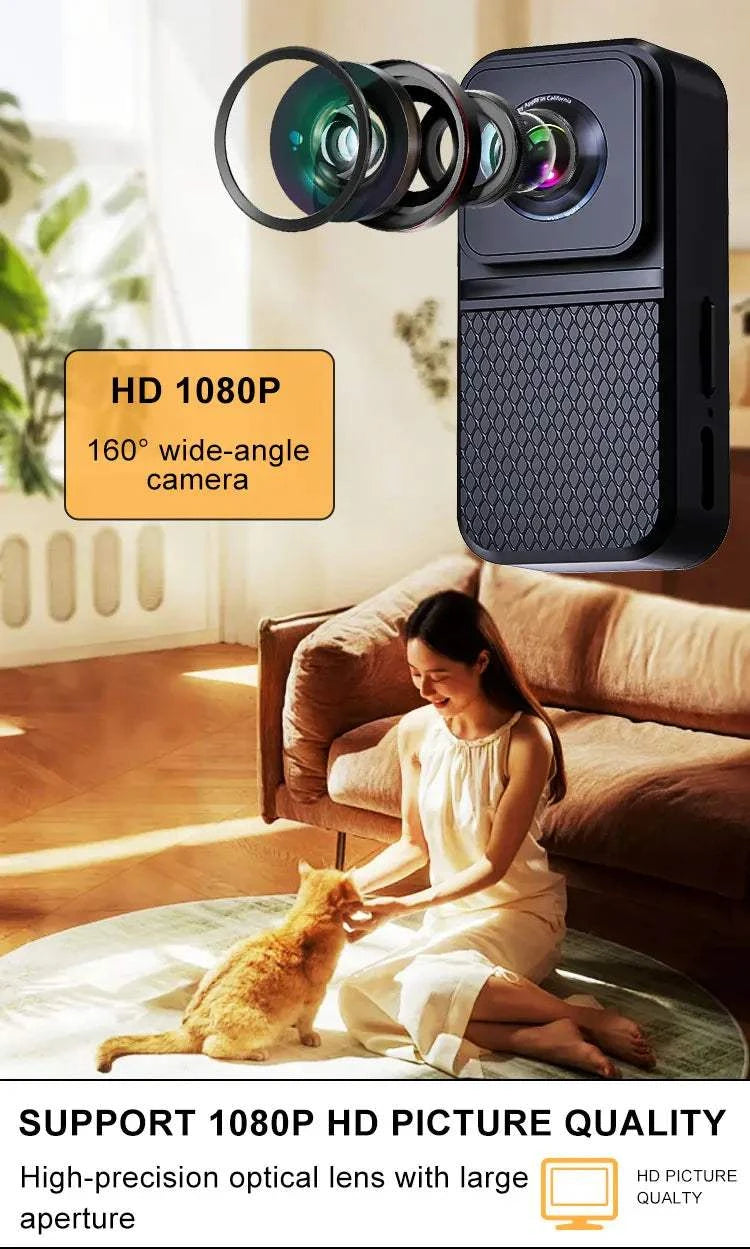 Fortunato Store Pet Collar Camera HD 1080P Pet Collar Camera – Wide Angle, No WiFi Needed