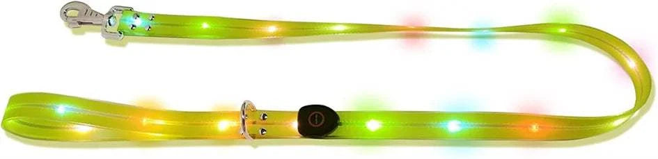 Fortunato Store LED Dog Leash LED Dog Leash – USB Rechargeable Safety Light Leash