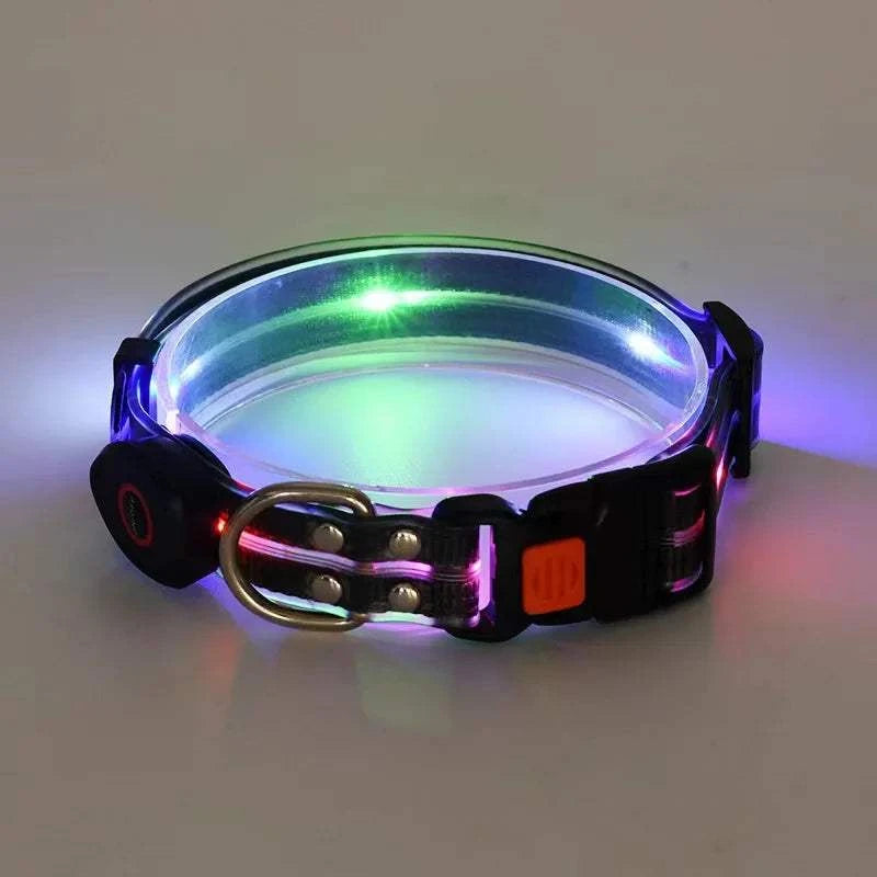 Fortunato Store LED Dog Leash black LED Dog Leash – USB Rechargeable Safety Light Leash