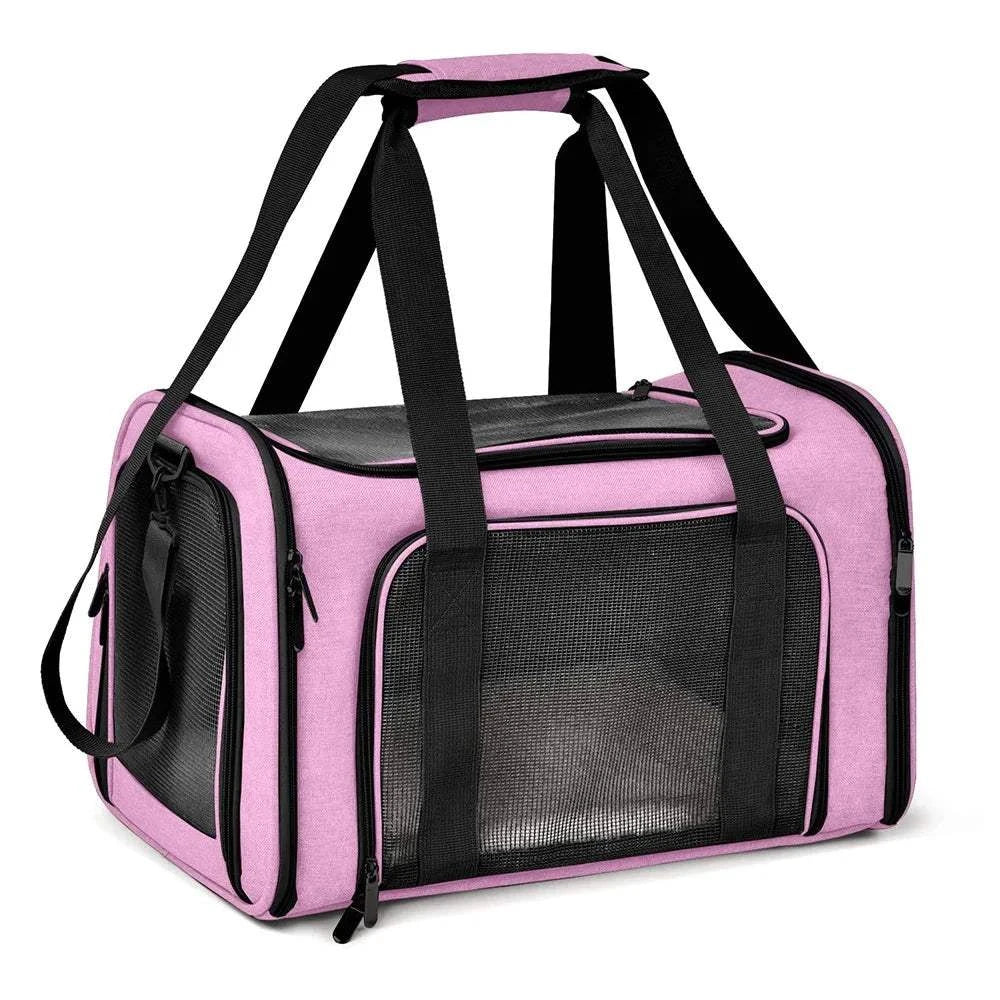 Fortunato Store LLC Airline Dog Carrier Pink / L Airline Dog Carrier – Travel Bag for Small Dogs (15 lbs)