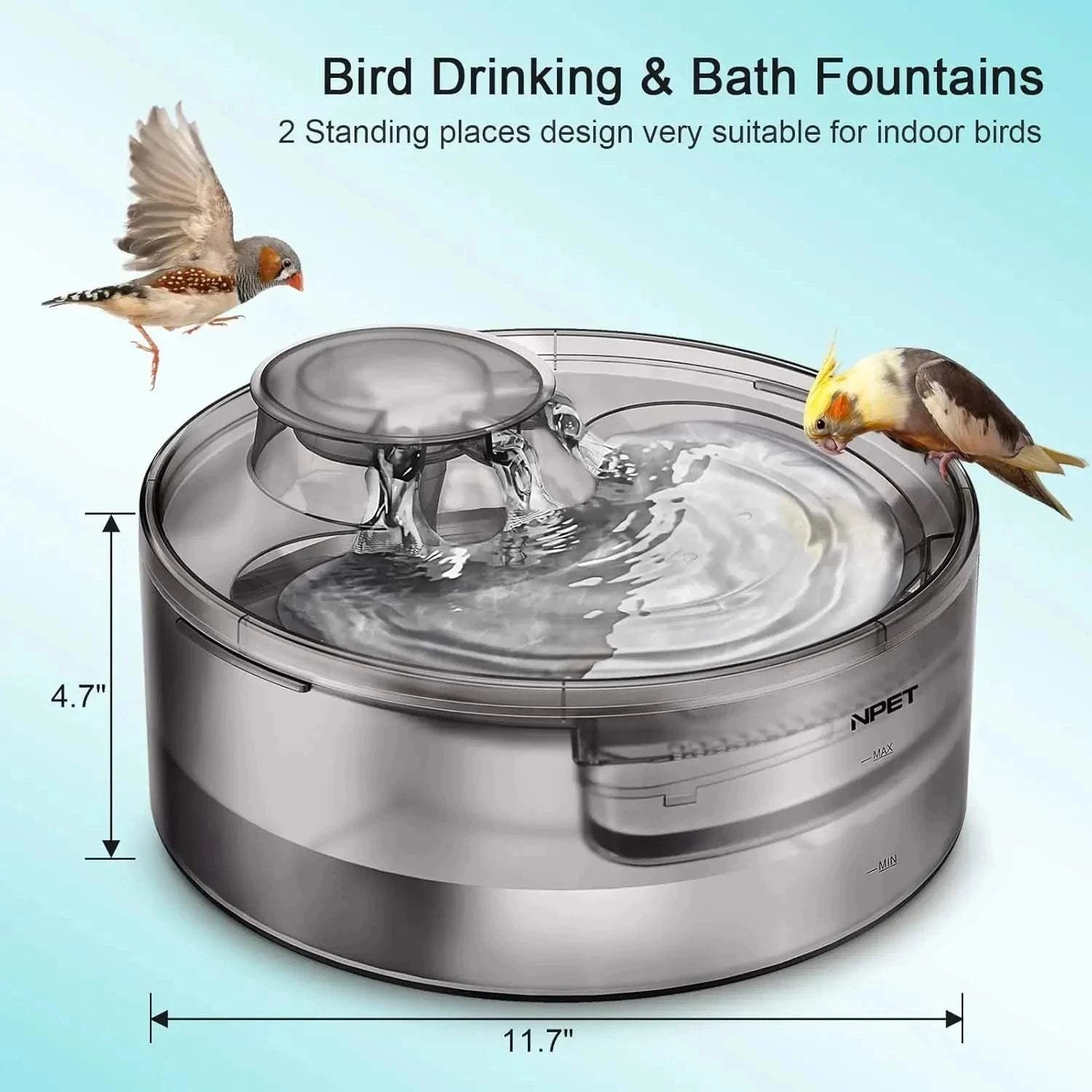 Fortunato Store LLC Pet Water Fountain United States 5L Automatic Pet Water Fountain – Multi-Pet Hydration