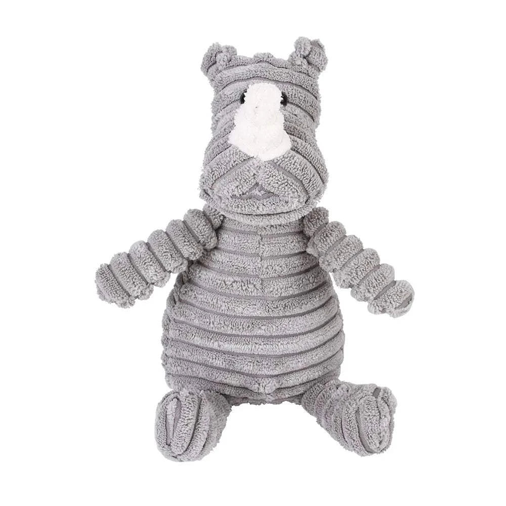 Fortunato Store LLC Squeaky Dog Toy Corduroy Squeaky Dog Toy – Plush Molar Chew for Large Dogs