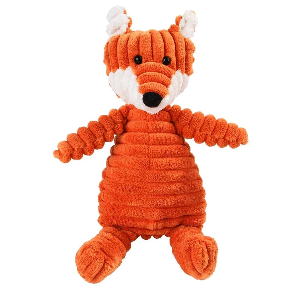 Fortunato Store LLC Squeaky Dog Toy Corduroy Squeaky Dog Toy – Plush Molar Chew for Large Dogs