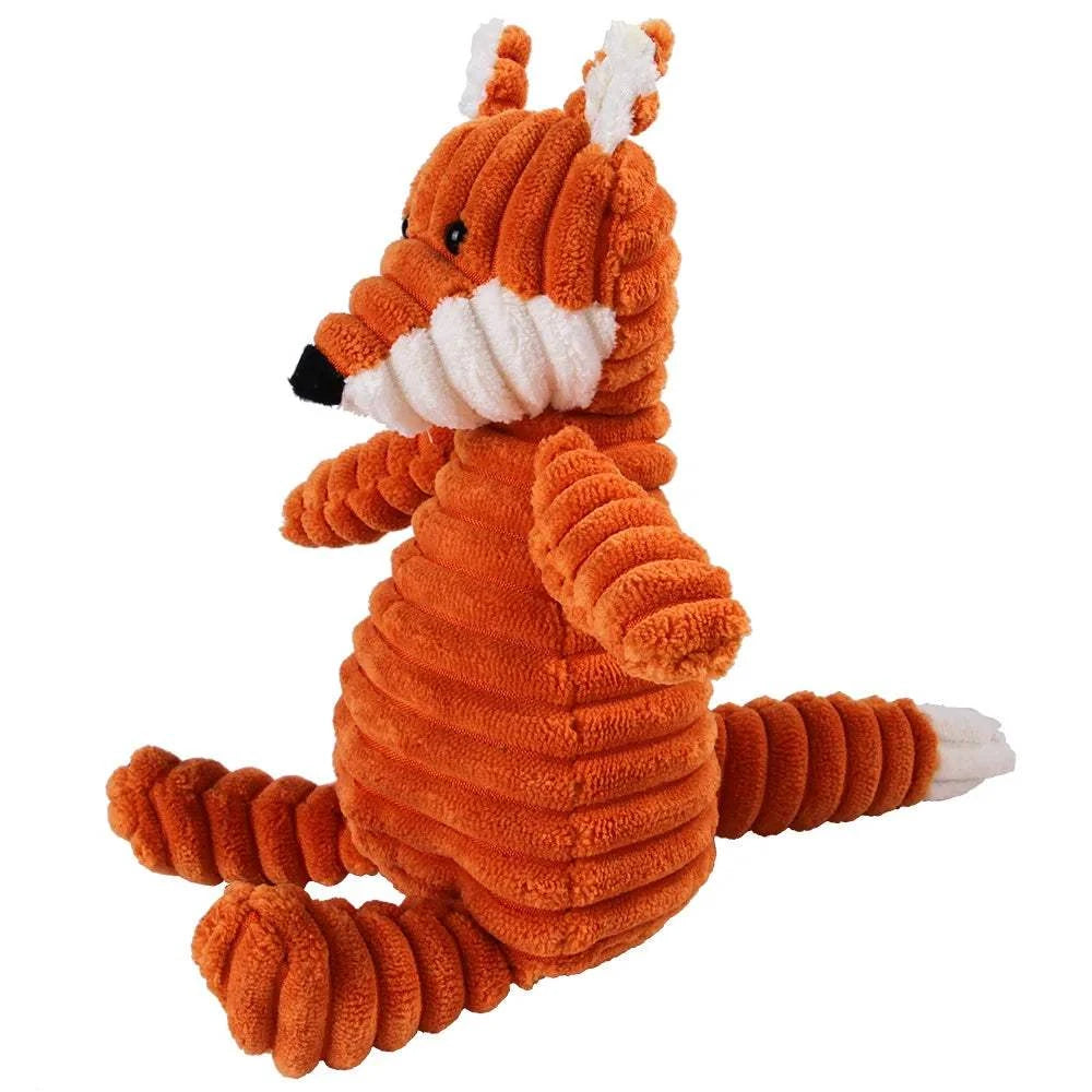Fortunato Store LLC Squeaky Dog Toy Corduroy Squeaky Dog Toy – Plush Molar Chew for Large Dogs