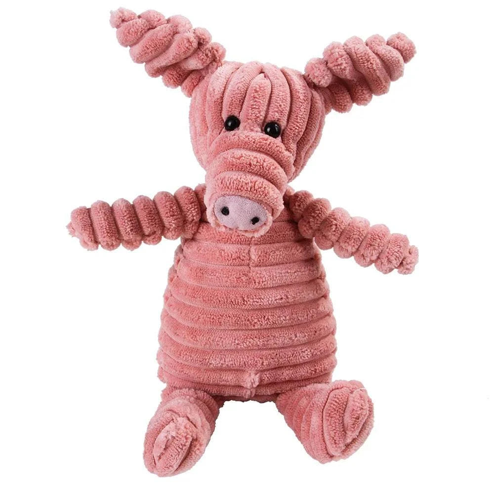 Fortunato Store LLC Squeaky Dog Toy Corduroy Squeaky Dog Toy – Plush Molar Chew for Large Dogs