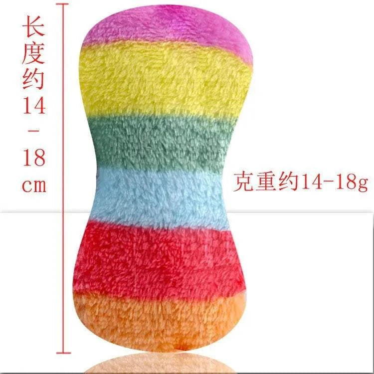 Fortunato Store LLC Squeaky Dog Toy Bone Corduroy Squeaky Dog Toy – Plush Molar Chew for Large Dogs