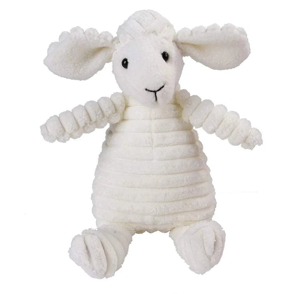 Fortunato Store LLC Squeaky Dog Toy sheep Corduroy Squeaky Dog Toy – Plush Molar Chew for Large Dogs