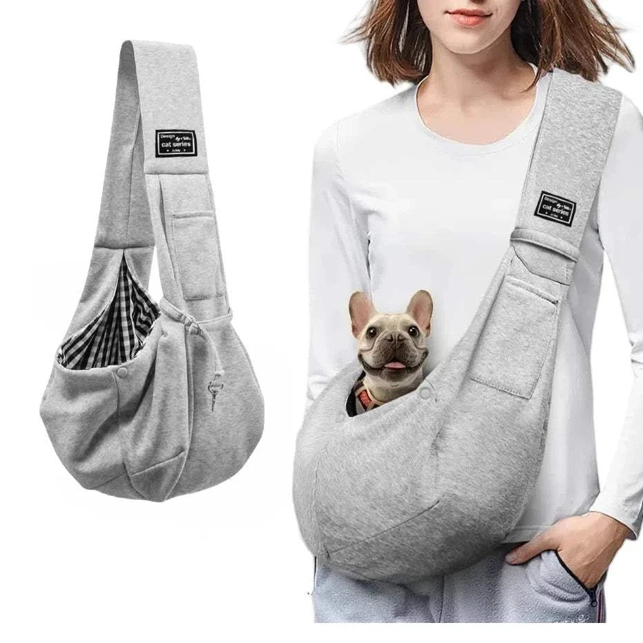 Fortunato Store LLC Dog Sling Carrier Gray / none / United States Cotton Pet Sling Bag – Travel Shoulder Carrier for Small Pets