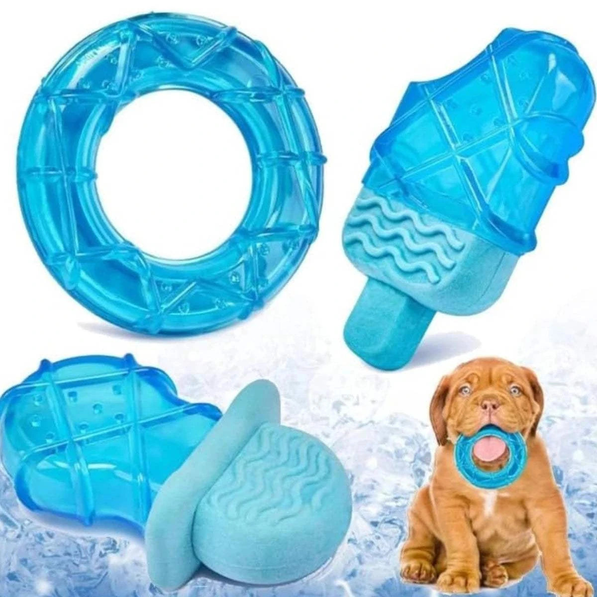 Fortunato Store LLC Dog Cooling Chew Toys 3pcs 3pcs Dog Cooling Chew Toys – Summer Relief Set