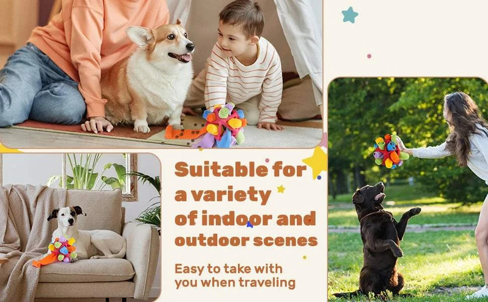 Fortunato Store LLC Dog Snuffle Ball Dog Snuffle Ball – Interactive Treat Toy & Slow Feeder
