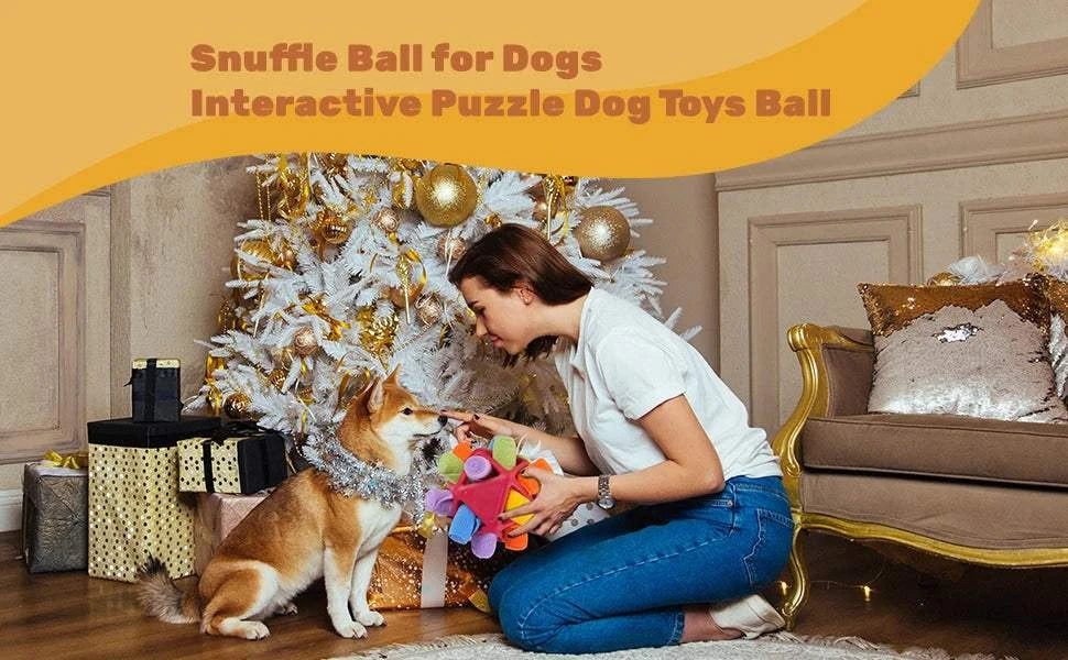Fortunato Store LLC Dog Snuffle Ball Dog Snuffle Ball – Interactive Treat Toy & Slow Feeder