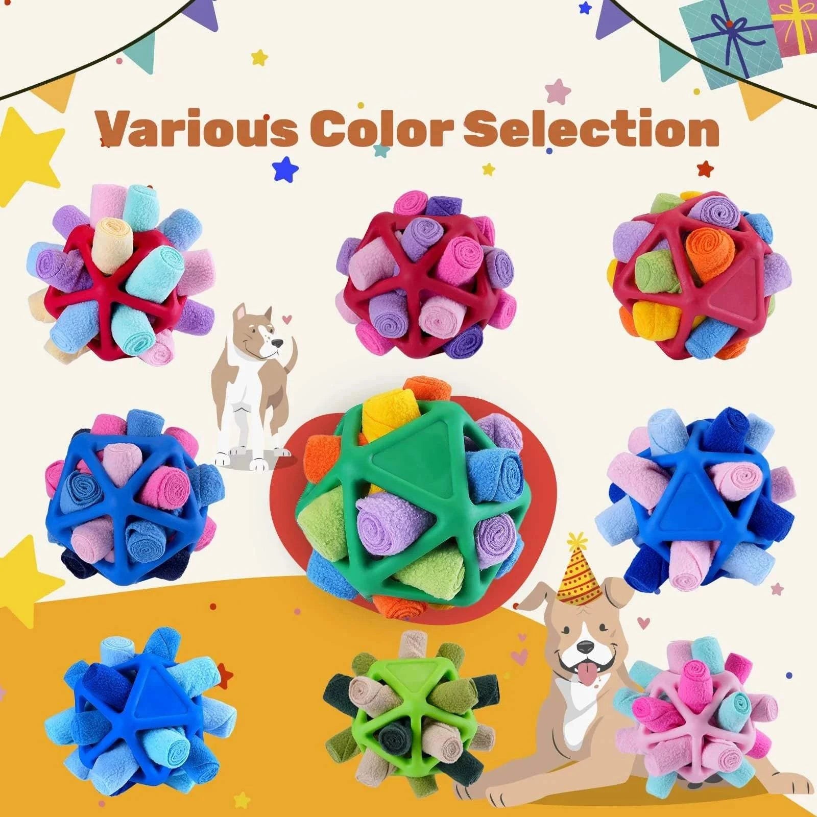 Fortunato Store LLC Dog Snuffle Ball Dog Snuffle Ball – Interactive Treat Toy & Slow Feeder