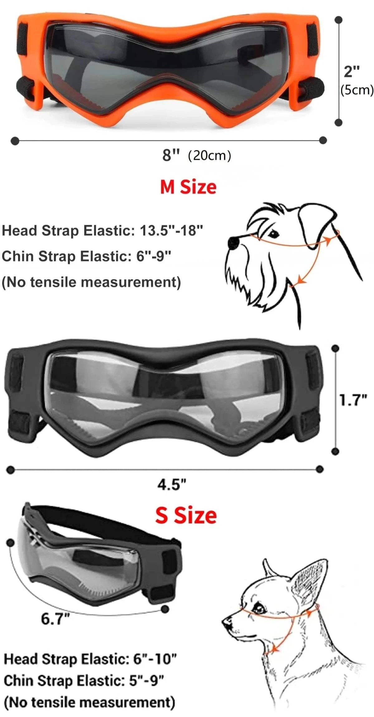 Fortunato Store LLC Dog UV Sunglasses Dog UV Sunglasses – Pet Goggles for Outdoor Protection