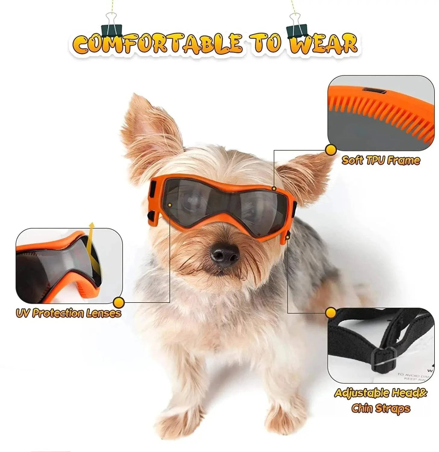 Fortunato Store LLC Dog UV Sunglasses Dog UV Sunglasses – Pet Goggles for Outdoor Protection
