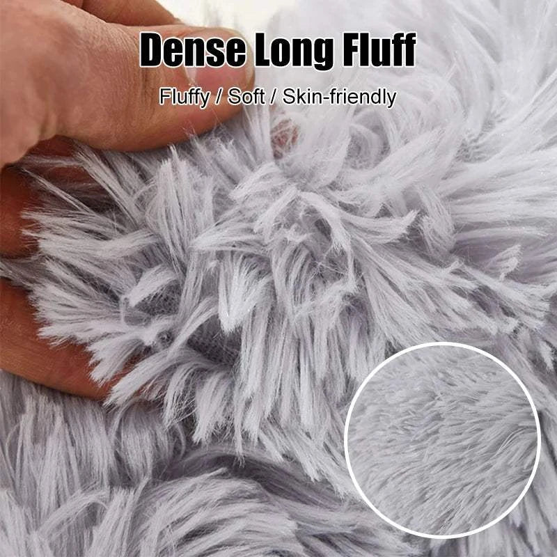 Fortunato Store LLC Donut Pet Bed Fluffy Donut Pet Bed – Calming, Soft & Washable Nest
