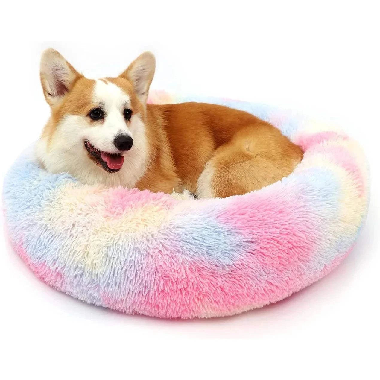 Fortunato Store LLC Donut Pet Bed color / 100cm / United States Fluffy Donut Pet Bed – Calming, Soft & Washable Nest