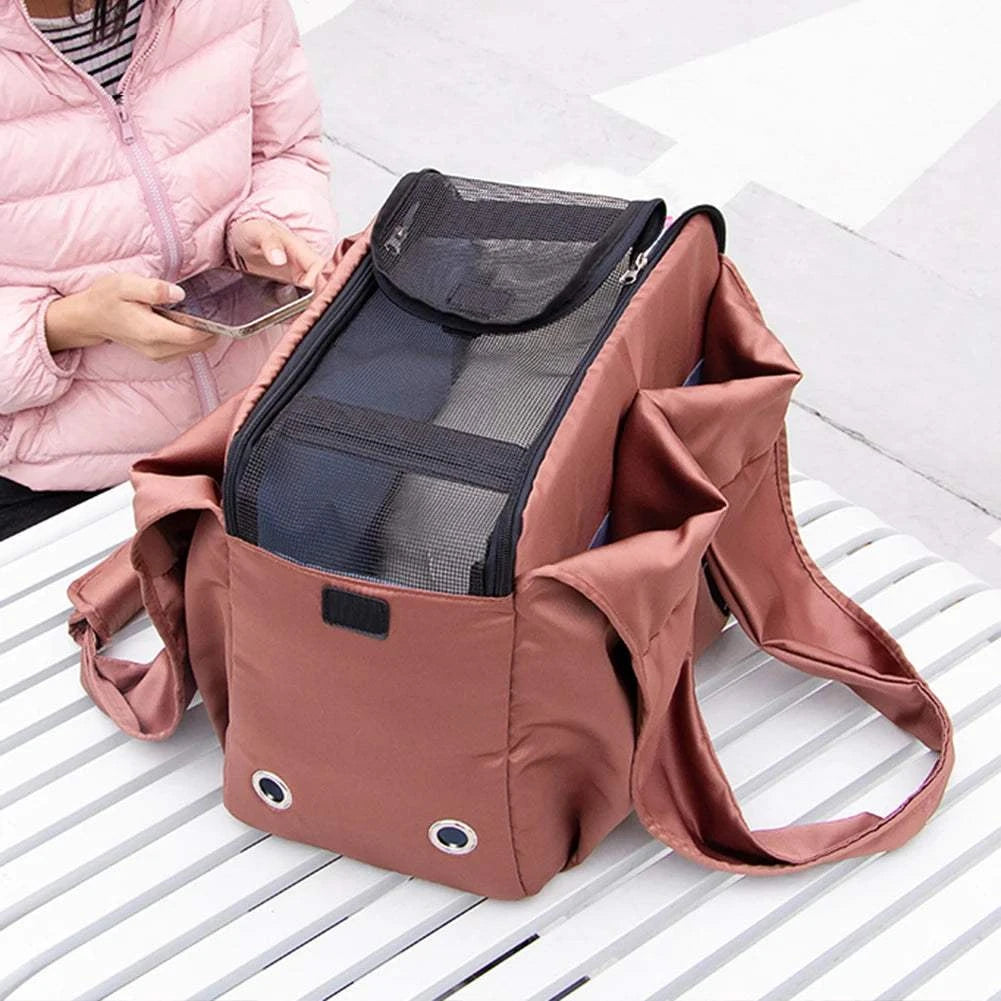 Fortunato Store LLC Pet Accessories / Dog Carriers Foldable Cat & Dog Carrier – Lightweight & Breathable Bag